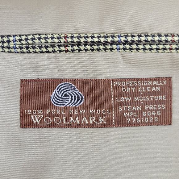 Tasso Elba Men's Blazer 44R 100% Pure New Wool Vitale Barberis Canonico Italy - Picture 6 of 12